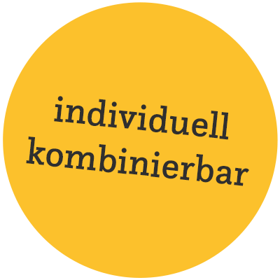 Störer "individuell kombinierbar"